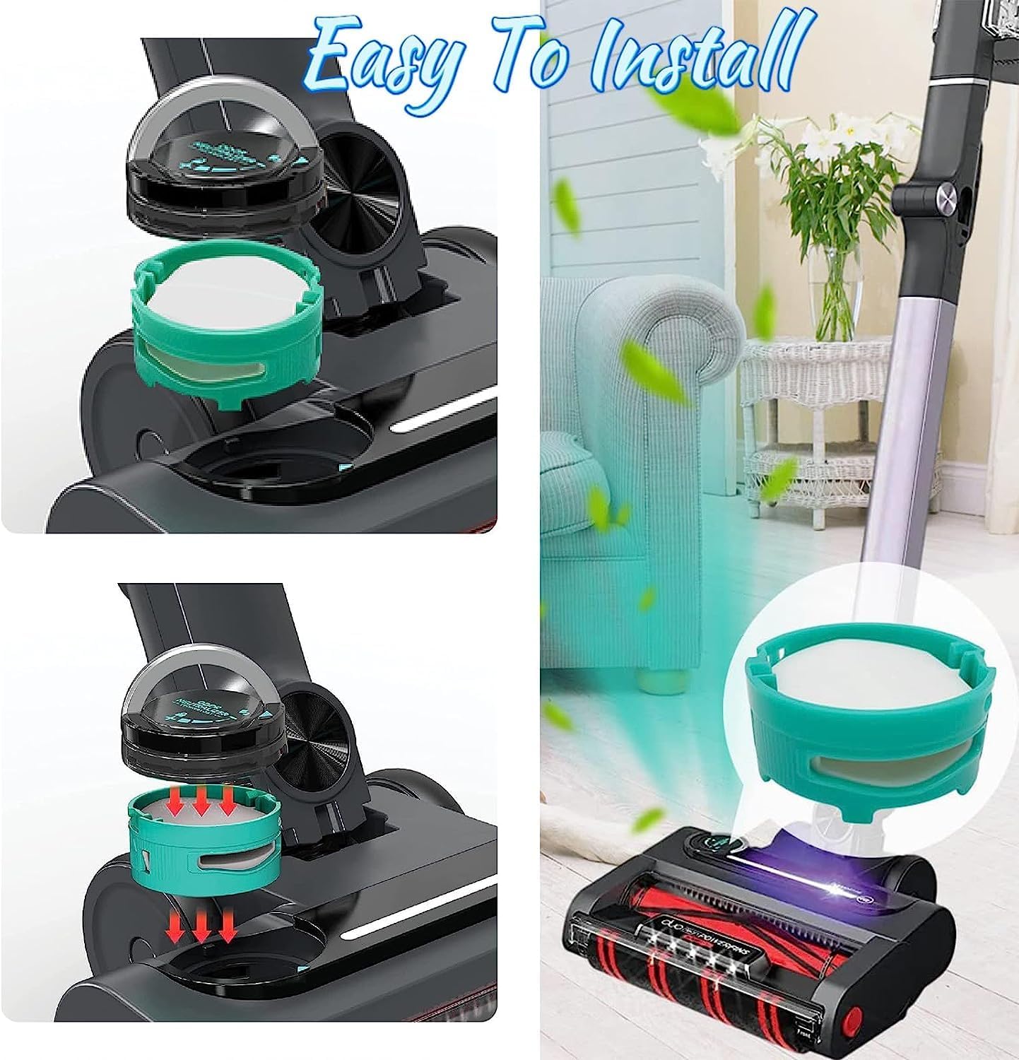 FIND A SPARE 2Pcs Odor Neutralizer Cartridges for Shark Vacuum Cleaner IZ400UKT, IZ400UK, IZ420UKT, NZ860UKT, NZ860UK, AZ913UK, AZ913UKT,HZ3000UKT Anti Odour Cartridge Part No. #1541FC3000
