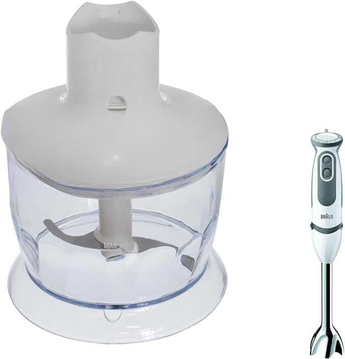 Braun MQ30 Hand Blender Chopper – 500ml Replacement for MultiQuick MR5–MQ9 Series