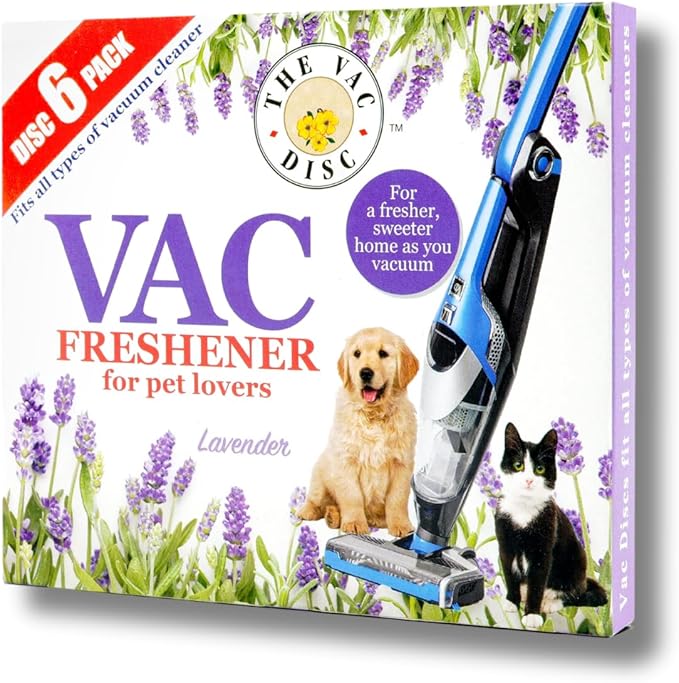 6X Pack Vac 36Pcs Vac Fresheners Lavender Extra Strength Powerful Scent For All Vacuum Hoover Handheld Bagless And Bagged Cleaners Pet Lovers (6 x 6 PACK)