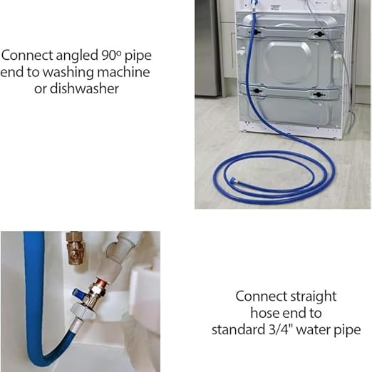 Universal 3.5 Metre Cold Water Fill Hose – Extra Long Blue Inlet Pipe for Washers & Dishwashers