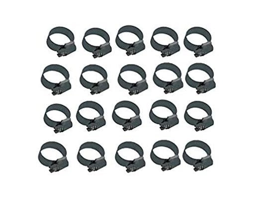 Drive Hose Clips Clamp Adjustable 9mm -13mm Worm Drive Pack of 20