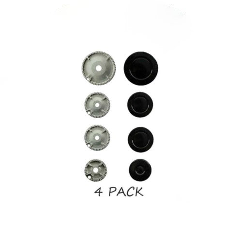 Oven Cooker Hob Gas Burner Crown & Flame Cap Kit For Rangemaster