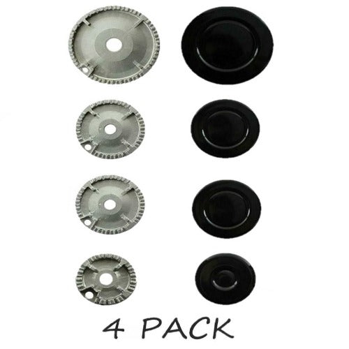 Oven Cooker Hob Gas Burner Crown & Flame Cap Kit For Rangemaster