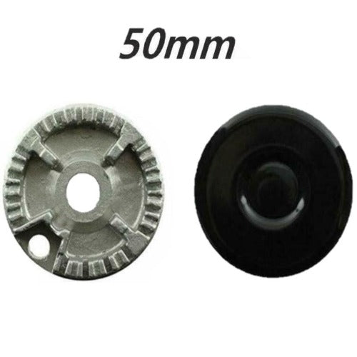 Oven Cooker Hob Gas Burner Crown & Flame Cap Kit For Rangemaster