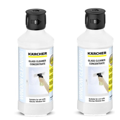 Karcher RM500 Window Vac Glass Cleaning Concentrate, 500ml(Pack of 2)