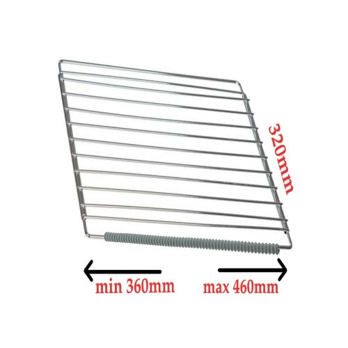 Universal Extendable Ajustable Oven Shelf 320mm x 360mm-460 & 2 Shelf Guard For Cooker