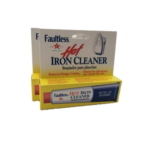 2 x Faultless Hot Iron Soleplate Cleaner & Burn Removal Multi-Surface Gel