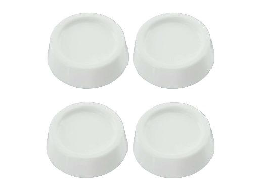 4 x White Rubber Feet For LG Beko Bush Miele Bosch Washing Machine
