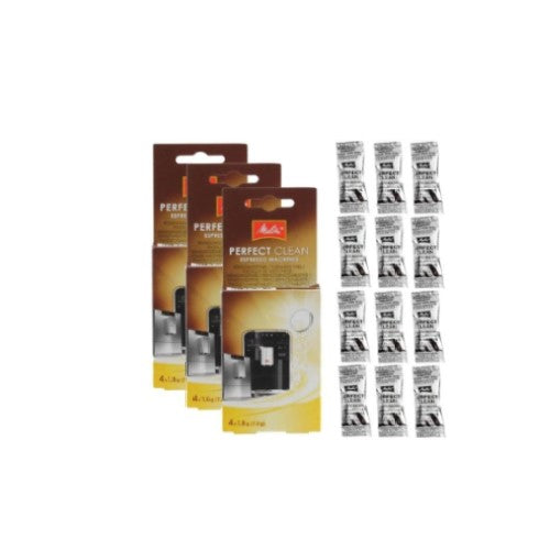 12x Melitta Perfect Clean Coffee Machines Cleaning Tablets