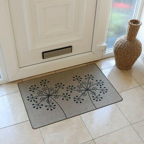 Indoor Dandelion Beige Elegance Door Mat Machine Washable 50cm x 75cm