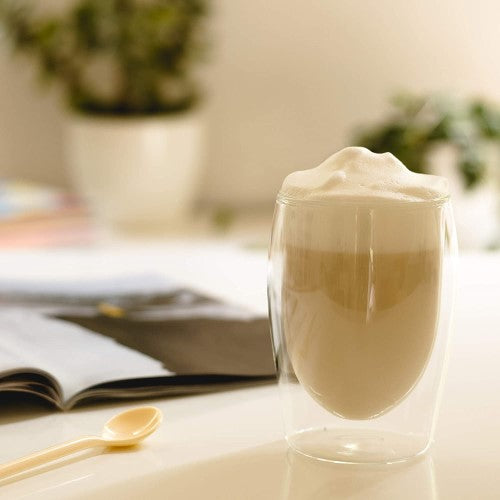 Double Walled 300ML Cappucino Glasses Insulated Thermo Glass Set for Coffee Cappuccino Latte