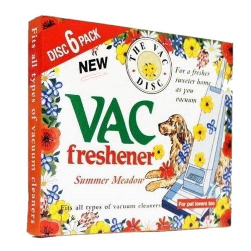 6 Pack Vac Fresheners Summer Meadow For Pet Lovers 1 Box Pack of 6