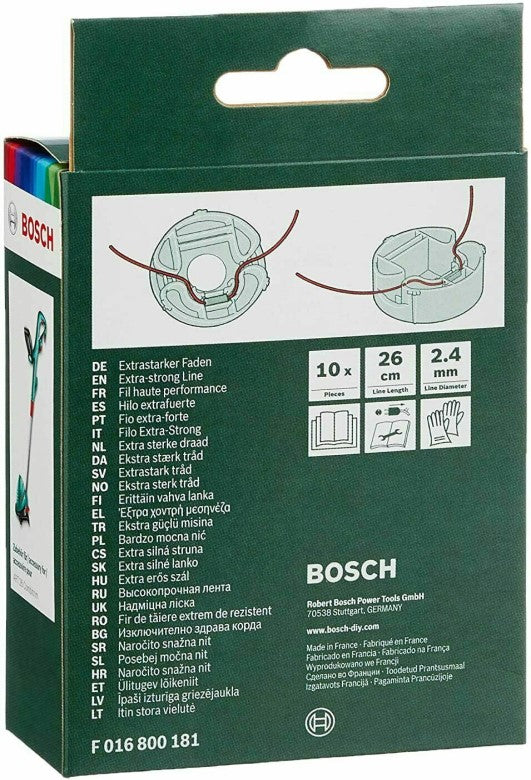 Bosch F016800181 Extra-strong Thread 26cm (10 pack) for 26 Combitrim