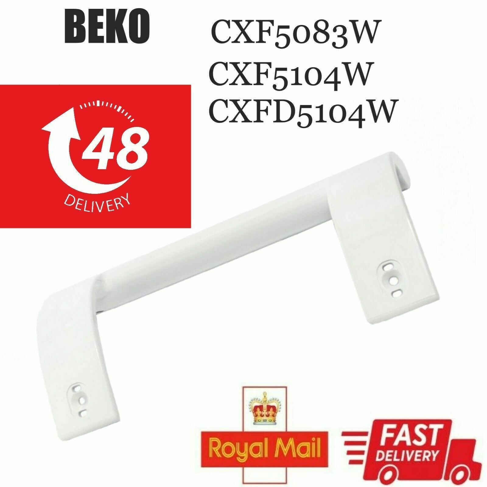 Genuine Beko Fridge Freezer White Door Handle CXF5083W CXF5104W CXFD5104W