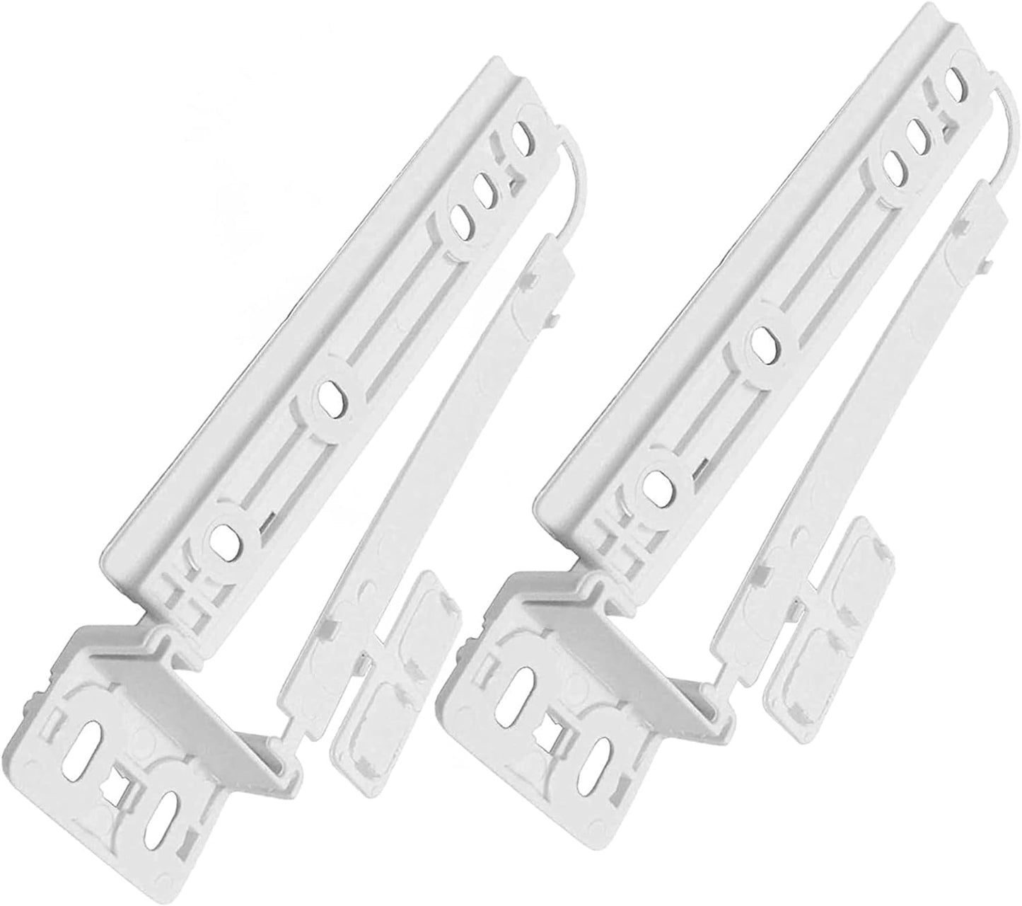 Find A Spare 2 x Door Slider Kit Fridge Freezer Door Plastic Mounting Slide Bracket Fixing Kit Compatible AEG Hotpoint Zanussi Fridge Freezers