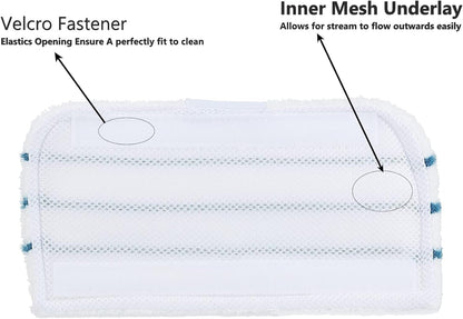 FIND A SPARE Microfibre Cleaner Pads For Black & Decker FSM FSMH1621 FSMP20 Series Easy Glide Type Steam Mops Pack of 2