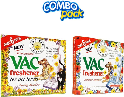 Vac Vacuum Cleaner Freshener Spring and Summer Meadow Hoover Disc For Pet Lovers, Air Freshener - Combo Pack(12 Disc)