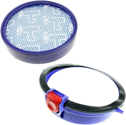 4m Flexible Stretch Hose and HEPA Filter Set for Dyson DC25 Vacuums