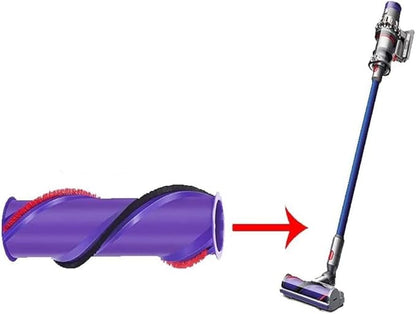 Brushroll for Dyson V10, Fits 967483-05 / 967483-04, Direct Drive Brush Bar, Purple (238mm)
