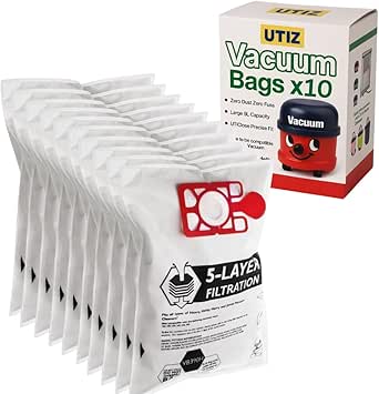 Compatible Vacuum Bags for Henry & Hetty – Replacement for NVM-1CH / 907075 – Pack of 10 Dust Bags