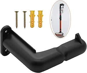 FIND A SPARE Black Wall Mount Bracket For Shark Hoover Dyson Vac V8 V10 V11 Cordless Cleaner With 2 Screw & Plugs