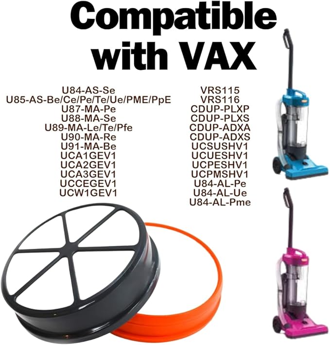 Vax Type 90 Filter Kit for Vacuum Cleaners – Pre & Post Motor Filters Included for Air Stretch, Air Lift, Pet Max, Mach Air