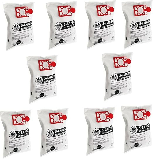 Compatible Vacuum Bags for Henry & Hetty – Replacement for NVM-1CH / 907075 – Pack of 10 Dust Bags