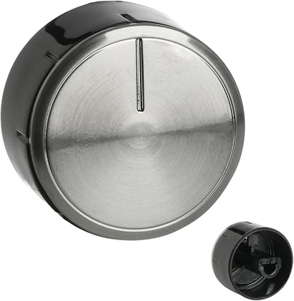 Universal Bosch Hob Knob – 00617961 Compatible Oven Control Dial, 32mm, Silver & Black