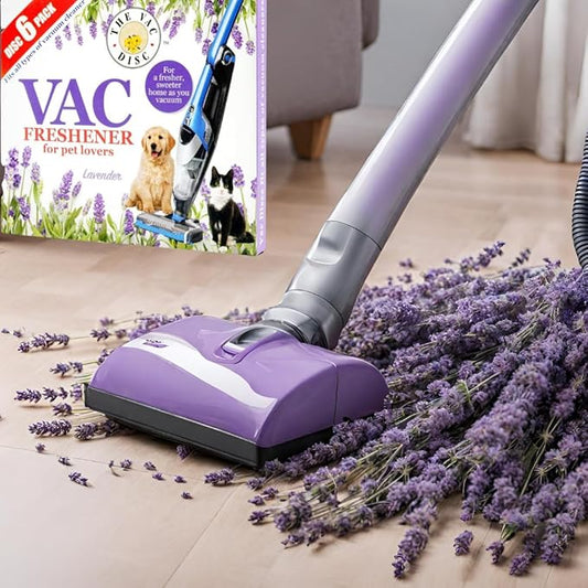 12 X Pack Vac 72 Vacuum Fresheners Lavender Extra Strength Scent for All Hoover Cleaners (12 x 6 PACK)