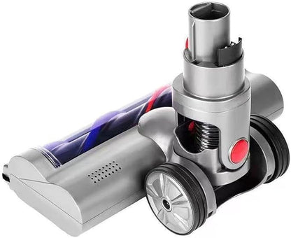 Compatible Brush Head for Dyson V7–V15, 180° Swivel Cleaner Head with Four LED Lamps