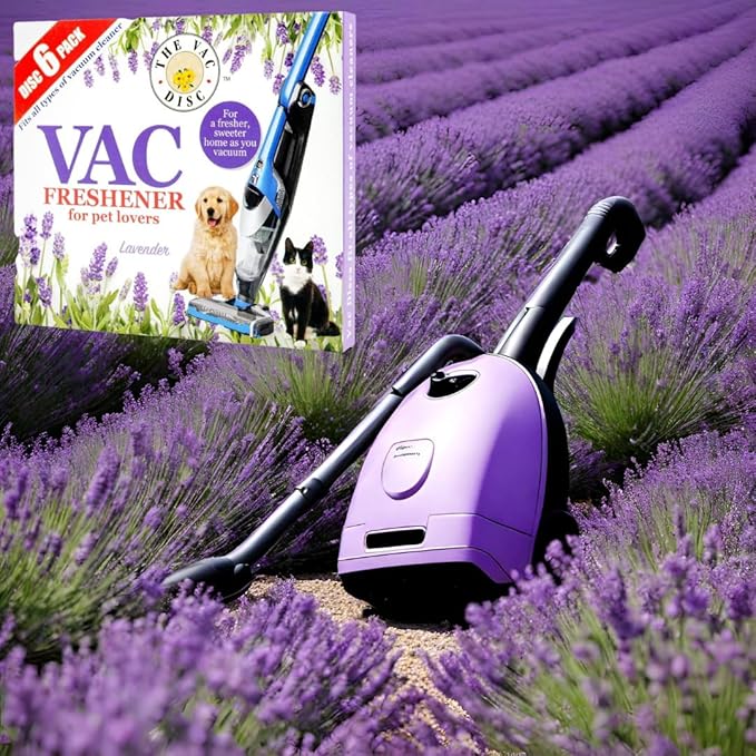 12 X Pack Vac 72 Lavender Vacuum Fresheners Powerful Fragrance for All Bagged & Bagless Cleaners (12 x 6 PACK)