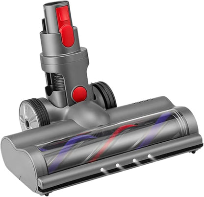 Compatible Brush Head for Dyson V7–V15, 180° Swivel Cleaner Head with Four LED Lamps