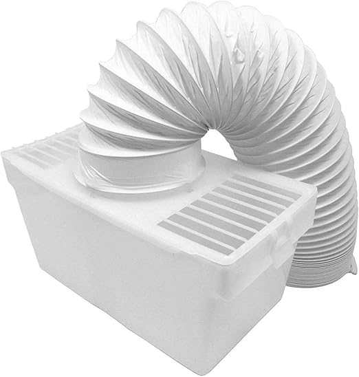 Dryer Condenser Vent Kit – Universal 4" Hose & Box for Indoor Installation