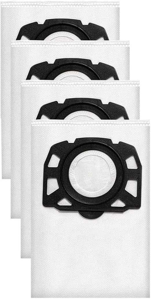 Karcher Vacuum Cleaner Bags 4-Pack – Compatible with WD 2 Plus, WD 3, KWD 1-3, MV 3, SE 4001 & SE 4002