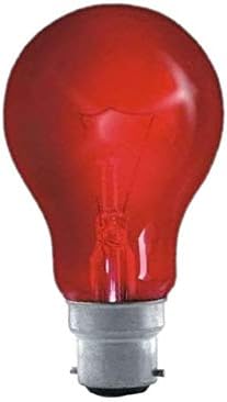 Fireglow 60W Red GLS Bulbs – BC/B22 Incandescent Lamps – Pack of 4