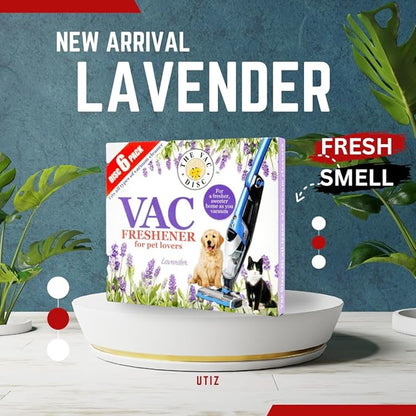 6X Pack Vac 36Pcs Vac Fresheners Lavender Extra Strength Powerful Scent For All Vacuum Hoover Handheld Bagless And Bagged Cleaners Pet Lovers (6 x 6 PACK)