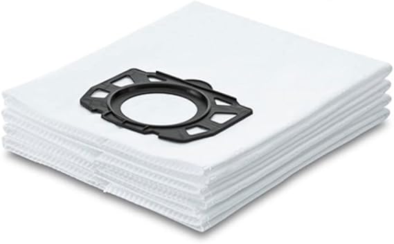 Replacement Vacuum Bags for Karcher – 4 Pack Fits WD 2 Plus, WD 3, KWD 1/2/3, MV 3, SE 4001/4002