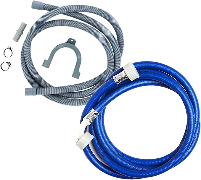2.5m Cold Water Fill Hose + 2.5m Drain Extension – Universal Installation Kit