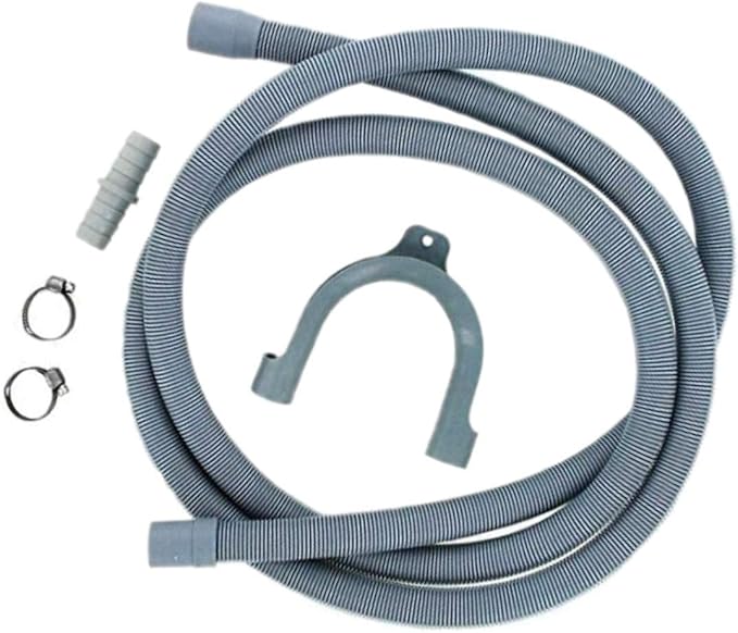 Universal Washing Machine Inlet Hose (2.5m) with 2.5m Drain Hose Extension