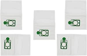 Vacuum Dust Bags (Microfibre Poly) Compatible with Numatic Henry/Hetty/Basil/James – 5-Pack