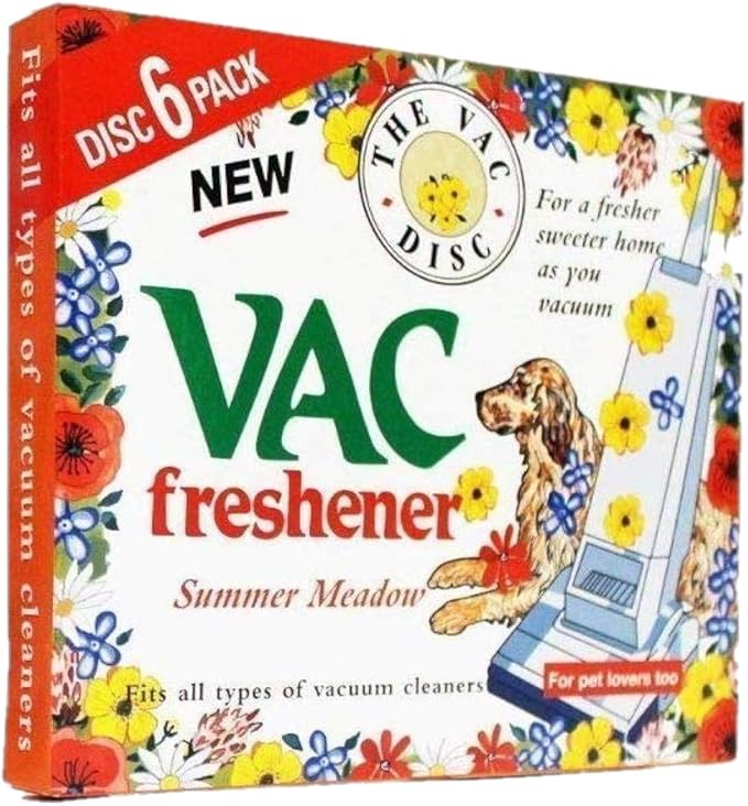 36 Pack Vacuum Fresheners – Summer Meadow Extra Strength, 6 Boxes with 6 Discs Each