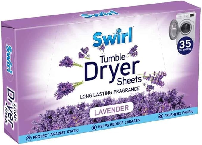 FIND A SPARE Tumble Dryer Sheets for Tumble Dryer Reduce Creases Fast Freshens Fabric Clothes Spring Fresh | Tropical | Lavender (Pack of 3-35 Sheets EACH)
