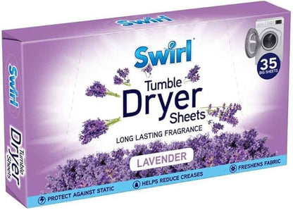 FIND A SPARE Tumble Dryer Sheets for Tumble Dryer Reduce Creases Fast Freshens Fabric Clothes Spring Fresh | Tropical | Lavender (Pack of 3-35 Sheets EACH)