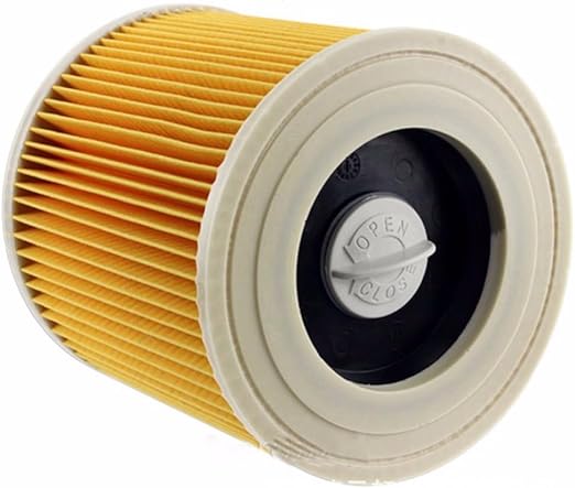 Kärcher Compatible 2x Round Filter Set for WD/MV/A/NT Series – Includes 2 Closure Screws