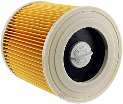 Kärcher Compatible 2x Round Filter Set for WD/MV/A/NT Series – Includes 2 Closure Screws