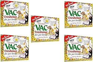 Vacuum Cleaner Air Fresheners 5-Pack Vac30 Spring Meadow for All Cleaners