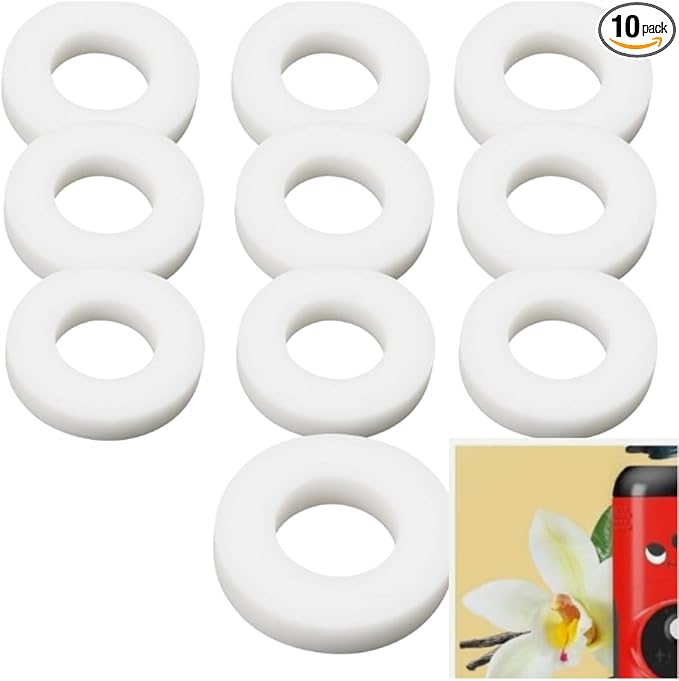 Vanilla Strong Scented 10x Pack Hoover Air Freshener Disc Pod For Numatic Henry Hetty Quick Pet Handheld Vacuum Cleaner