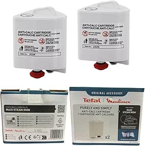 Tefal Purely and Simply SV5011/SV5021/SV5022 Anti-Calc Cartridge Filters – Pack of Two – NOT for Fasteo