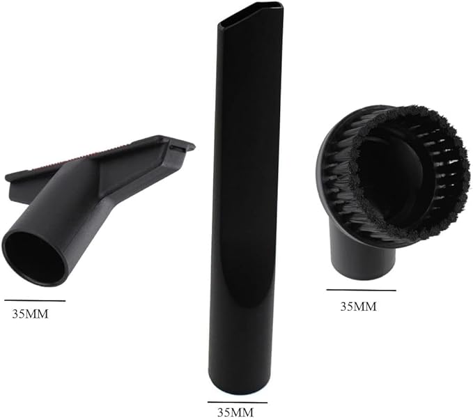 3-Piece Black Mini Nozzle Tool Set (35mm) for Shark Powered Lift-Away Vacuum Cleaners