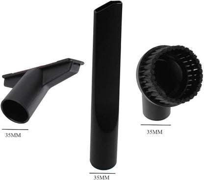 3-Piece Black Mini Nozzle Tool Set (35mm) for Shark Powered Lift-Away Vacuum Cleaners